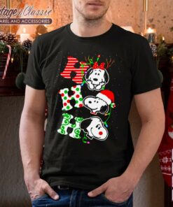 Ho Ho Ho Snoopy Christmas T shirt