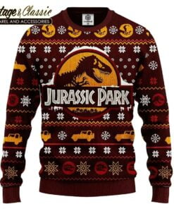 Jurassic Park Ugly Christmas Sweater Sweatshirt front