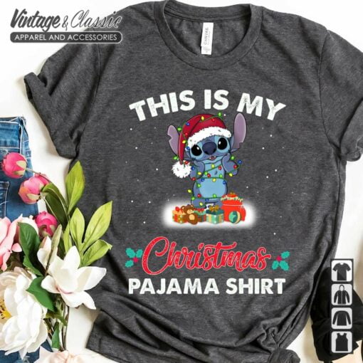 Lilo and Stitch This Is My Christmas Pajama Shirt
