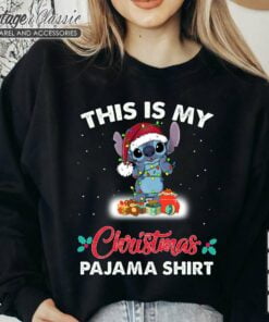 Lilo and Stitch This Is My Christmas Pajama Sweatshirt