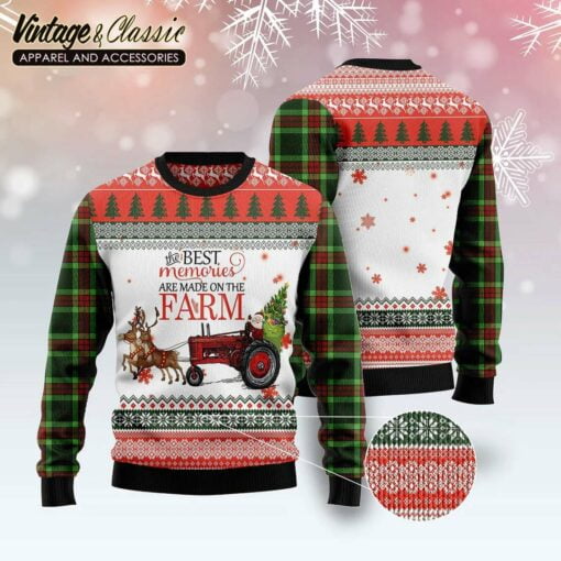 Merry Famer Ugly Christmas Sweater, The Best Memories Are Made On The Farm Sweatshirt