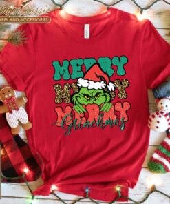 Merry Grinchmas Shirt Grinch Poses Santa TShirt