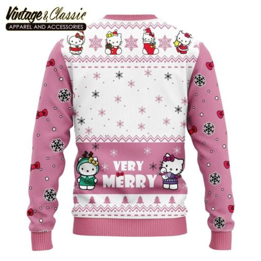 Merry Hello Kitty Cute Ugly Christmas Sweater Sweatshirt