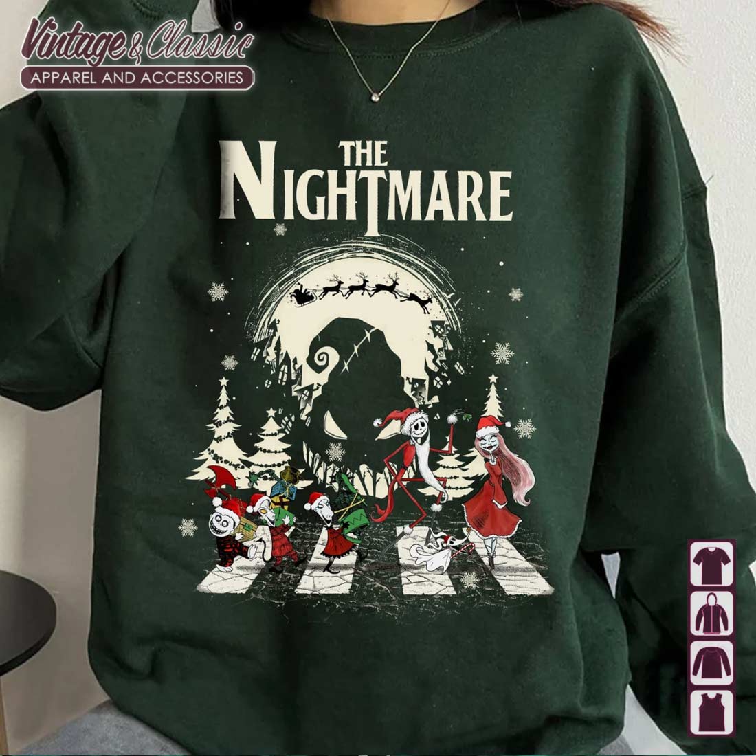 Nightmare Before Christmas Abbey Road Shirt, Jack Sally Babies Oogie ...