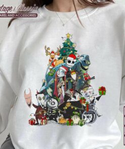 Nightmare Before Christmas Squad Tree Shirt Jack Sally Oogie Boogie Sweatshirt