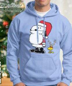 Peanuts Holiday Snoopy Woodstock Antlers Santa Shirt Hoodie