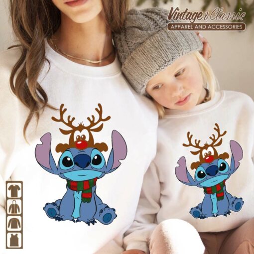Reindeer Stitch Disney Christmas Shirt