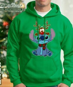 Reindeer Stitch Disney Christmas Youth Hoodie