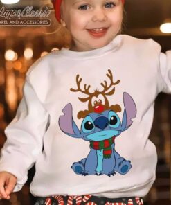 Reindeer Stitch Disney Christmas Youth Shirt