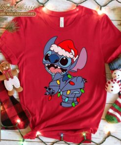 Santa Stitch Disney Christmas TShirts