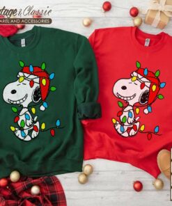 Snoopy Christmas Lights Shirt Santa Snoopy Christmas