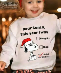 Snoopy Dear Santa Christmas Shirt