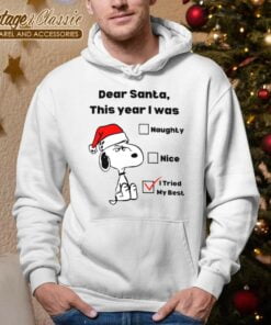 Snoopy Dear Santa Christmas Shirt Hoodie