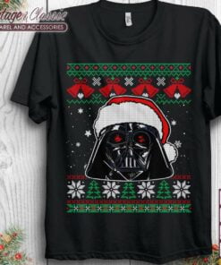 Star Wars Darth Vader Santa Hat Ugly Christmas Shirt Star Wars Christmas Shirt