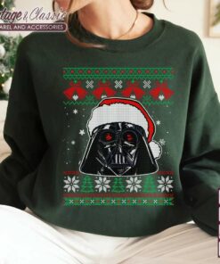 Star Wars Darth Vader Santa Hat Ugly Christmas Shirt Star Wars Christmas Shirt Sweatshirt