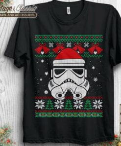 Star Wars Stormtrooper Santa Hat Ugly Christmas Shirt Star Wars Christmas