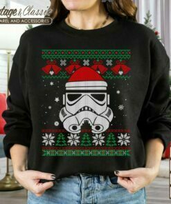 Star Wars Stormtrooper Santa Hat Ugly Christmas Shirt Star Wars Christmas Sweatshirt