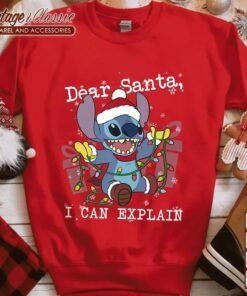 Stitch Disney Christmas Dear Santa I Can Explain Sweatshirt