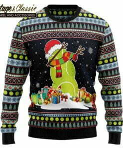 Tennis Snowman Ugly Christmas Sweater Xmas Sweatshirt front