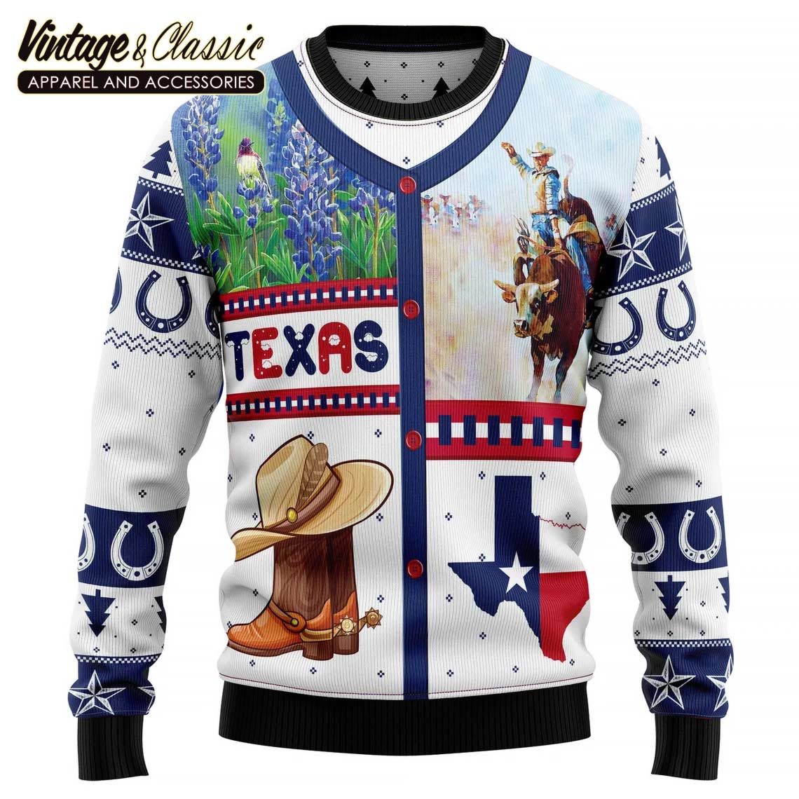 Ugly Christmas For Texas Rangers Fans T-Shirt - TeeHex
