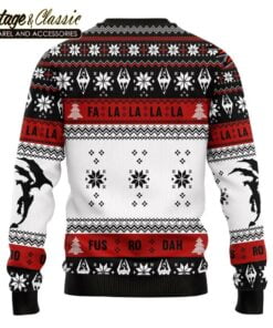The Elder Scrolls Ugly Christmas Sweater Fa La La La Xmas Sweatshirt