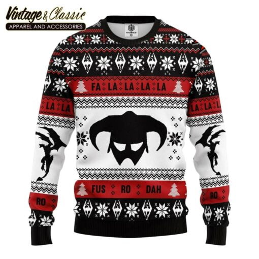 The Elder Scrolls Ugly Christmas Sweater, Fa La La La Xmas Sweatshirt