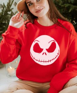 The Nightmare Before Christmas Shirt Jack Skellington Face Sweatshirt