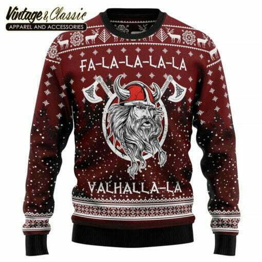 Vikings Fa La La La Ugly Christmas Sweater Sweatshirt