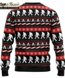 Vintage Bigfoot Ugly Christmas Sweater Xmas Sweater back