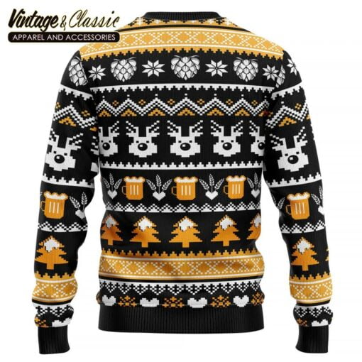 Wonderful Time For A Beer Ugly Christmas Sweater, Xmas Sweatshirt