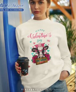 Cow Valentines Day BE MINE Sweatshirt