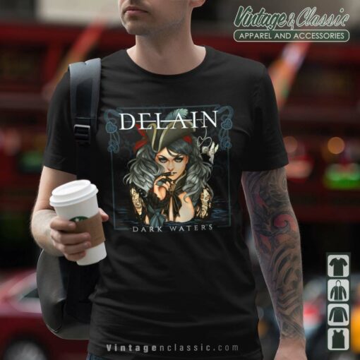 Delain Dark Waters 2023 Album Cover Art Shirt