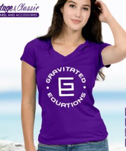 Gravitated Equations Circle V neck T shirt