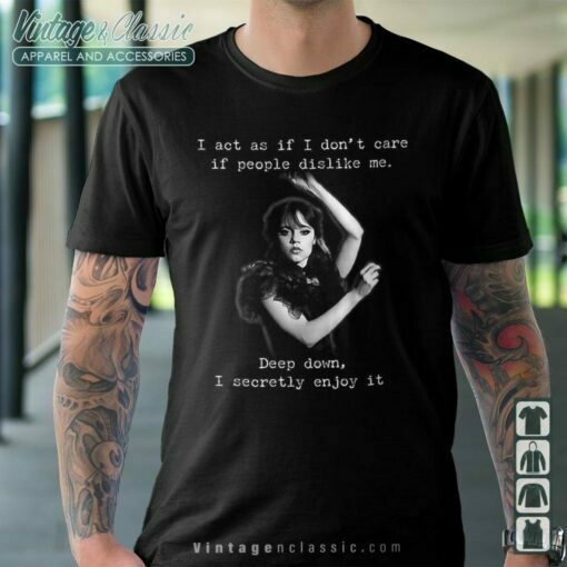 Jenna Ortega I Act as if I Don’t Care Shirt, Wednesday Addams Family Shirt