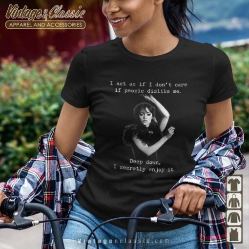 Jenna Ortega I Act as if I Don’t Care Shirt, Wednesday Addams Family Shirt