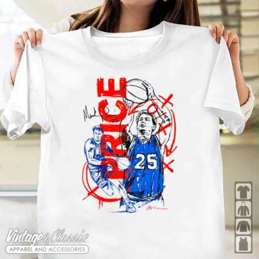 Mark Price Basketball Artwork T Shirt, Vibrant Mark Price Artwork Shirt