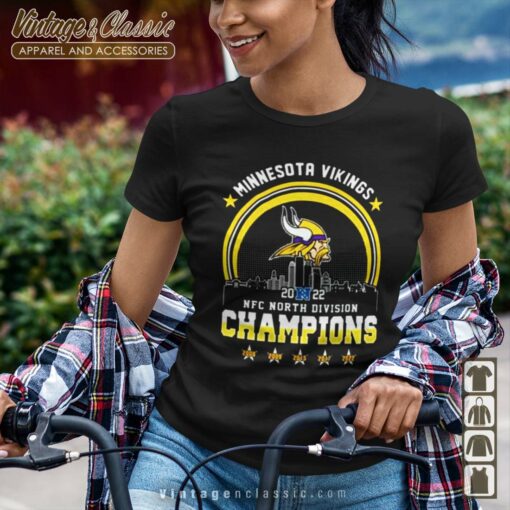 Minnesota Vikings Skylines Champions 2008-2022 Shirt