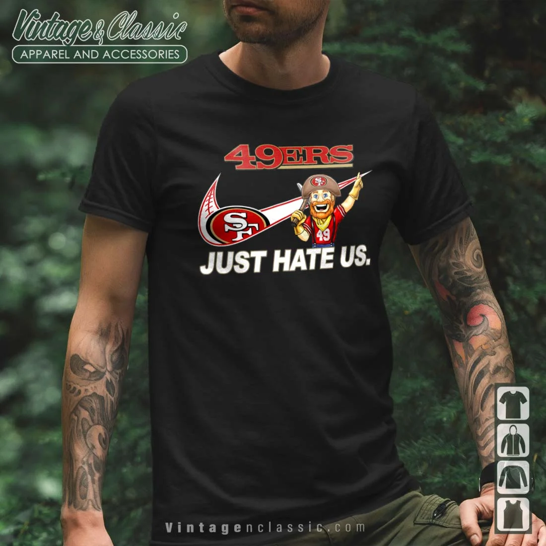 NFL San Francisco 49ers Nike Just Hate Us Shirt - Limotees