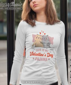 This Is My Valentines Day Pajama Cat Longsleeves