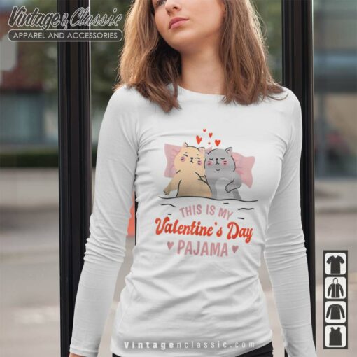 This Is My Valentines Day Pajama Cat Shirt