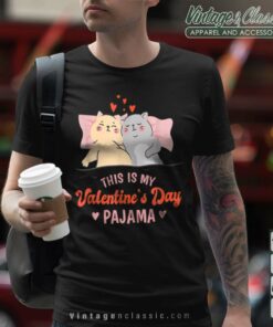 This Is My Valentines Day Pajama Cat Shirt 1