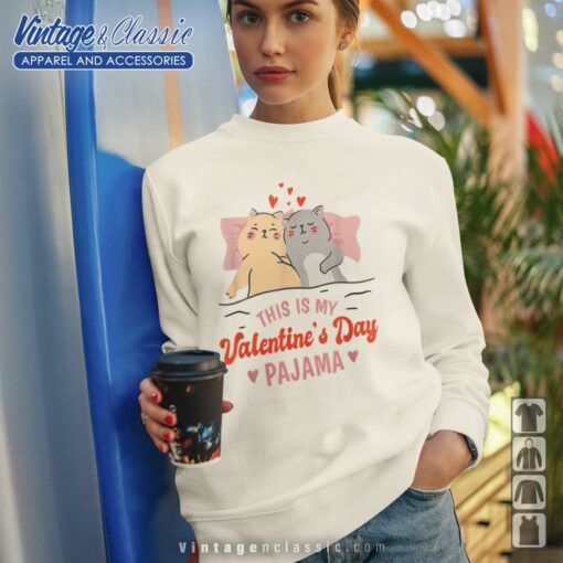This Is My Valentines Day Pajama Cat Shirt