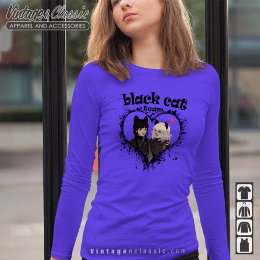 Wednesday Addams Black Cat Team Shirt