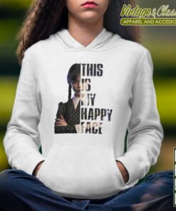 Wednesday Addams Shirt This Is My Happy Face Addams Hoodie