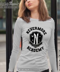 Wednesday Nevermore Academy Shirt The Addams Family Longsleeves