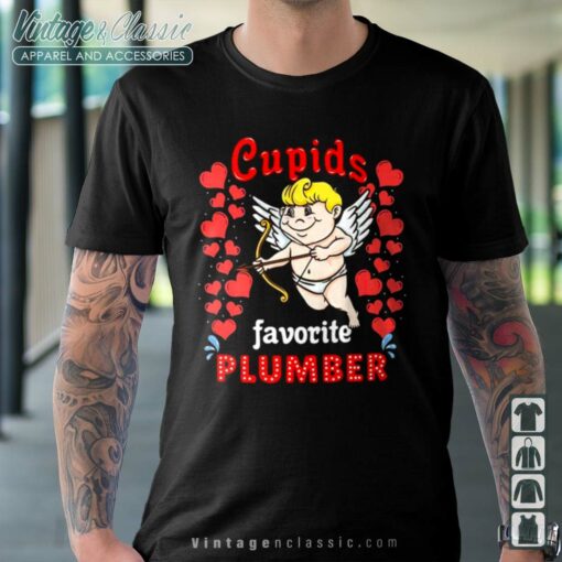 Cupids Favorite Plumber Valentines Day Shirt