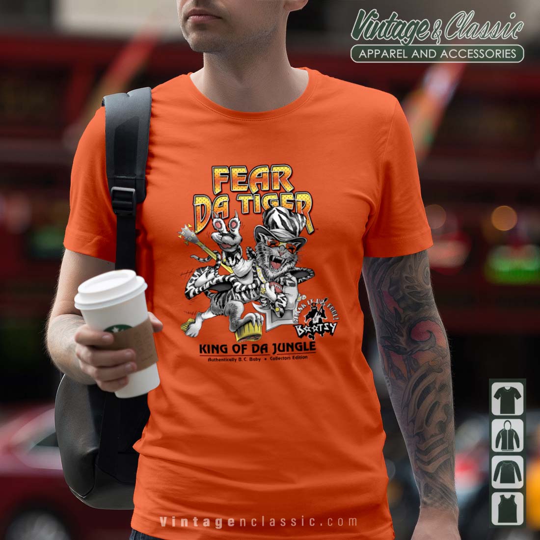 bootsy collins fear the tiger shirt, Custom prints store