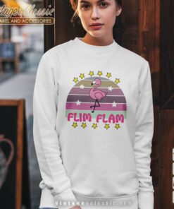 Flim Flam Flamingo Poster Sweatshirt
