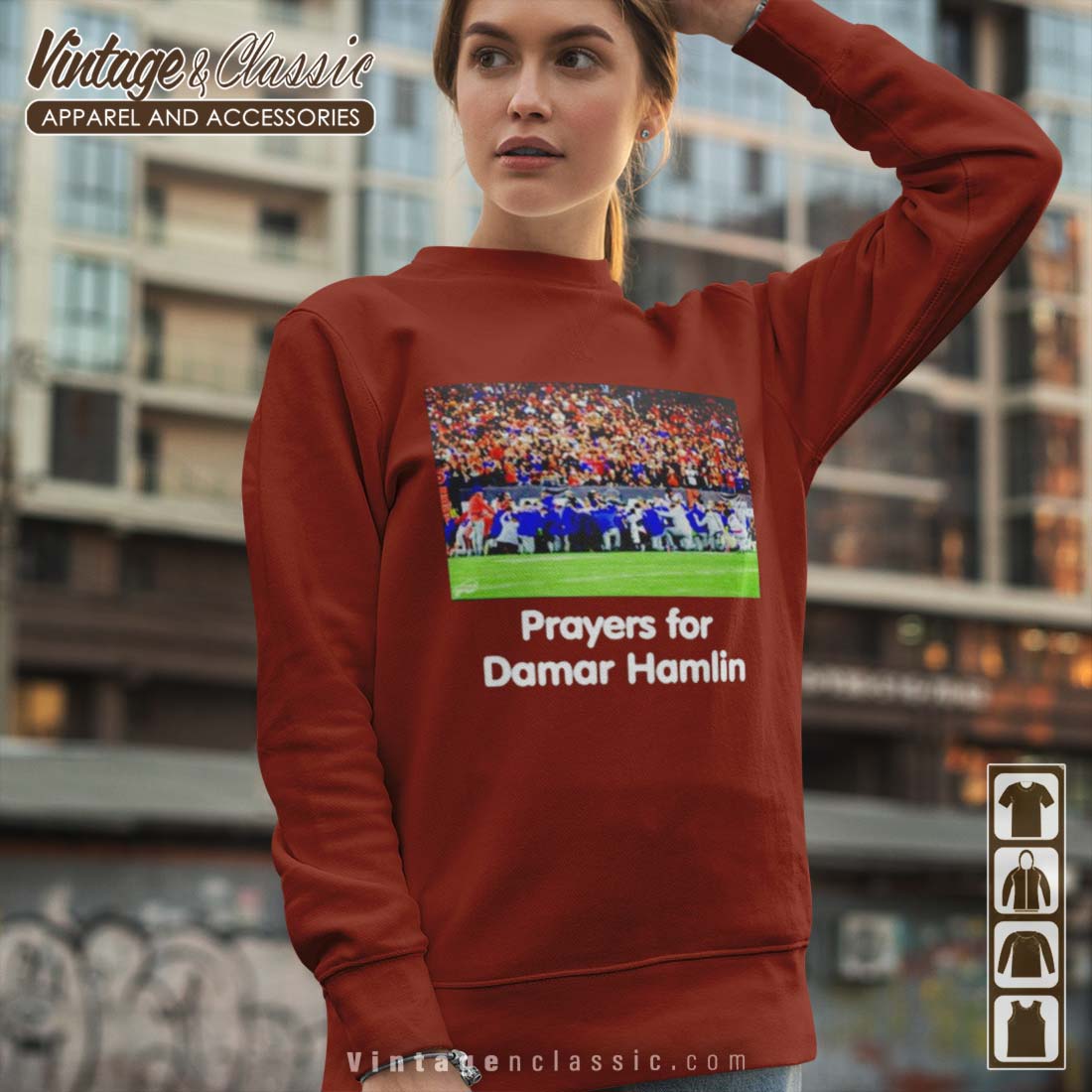 Prayers For Damar Hamlin Buffalo Bills Shirt - High-Quality Printed Brand