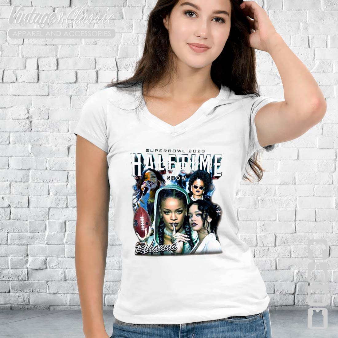 Rihanna Supper Bowl 2023 Rihanna Football Super Bowl 2023 Tee